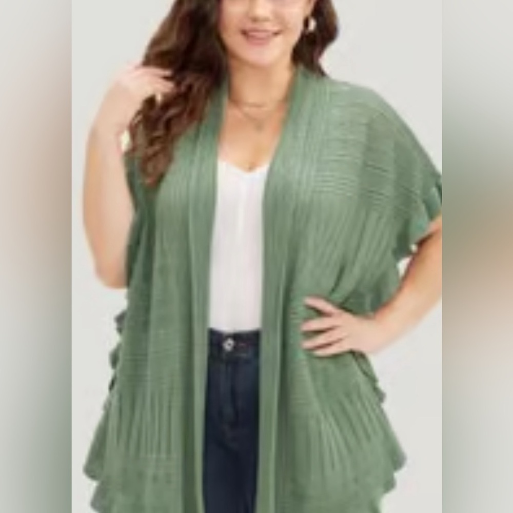 Bloomchic Open Front Sweater Vest sz. 12
